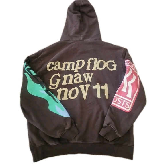 Doncare Mens Gray Lucky I See Ghosts Kids See Ghosts West Rapper Hoodie L - Picture 5 of 11